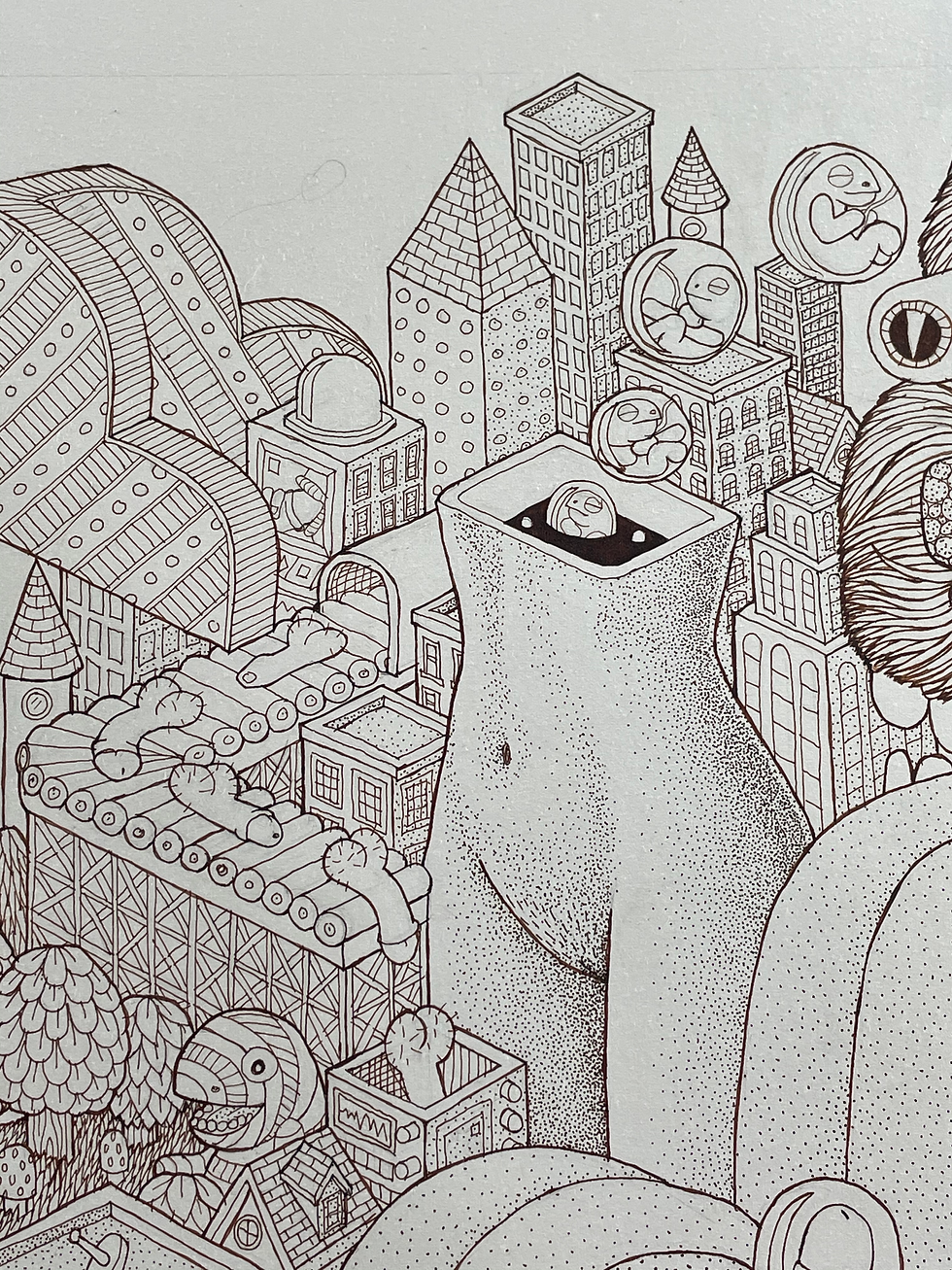 Thumbnail: BONER LAND • 19"X25"