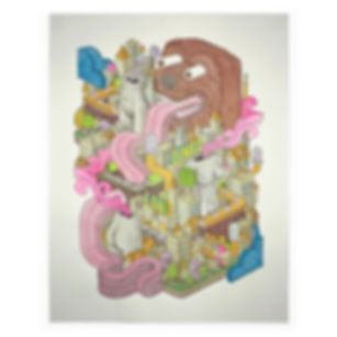 BONER LAND • 19"X25"