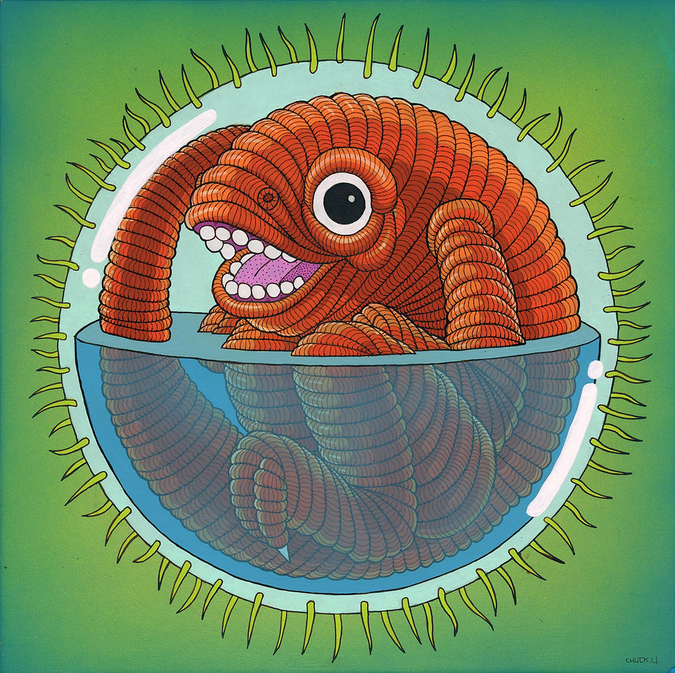 Thumbnail: LIL ORANGE SCROATY • 12"X 12" •