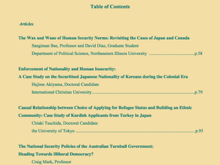 Journal of Human Security Studies Vol.7, No.2. Autumn 2018.