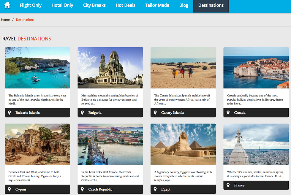 Right Holidays Website and Blog