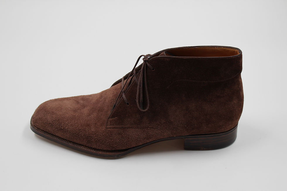 Miniature : Chukka veau velours marron