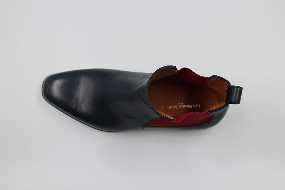 Thumbnail: Navy blue boxcalf Chelsea