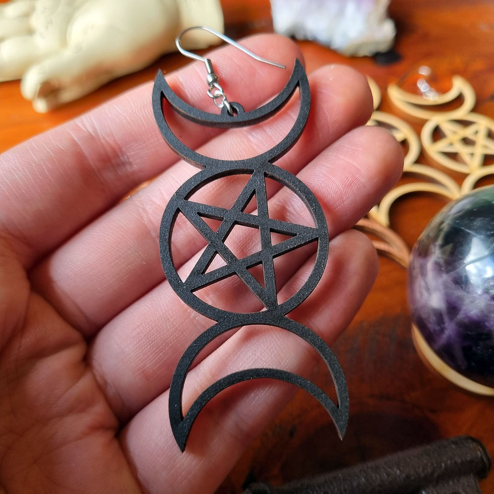 Thumbnail: Triple Goddess Earrings