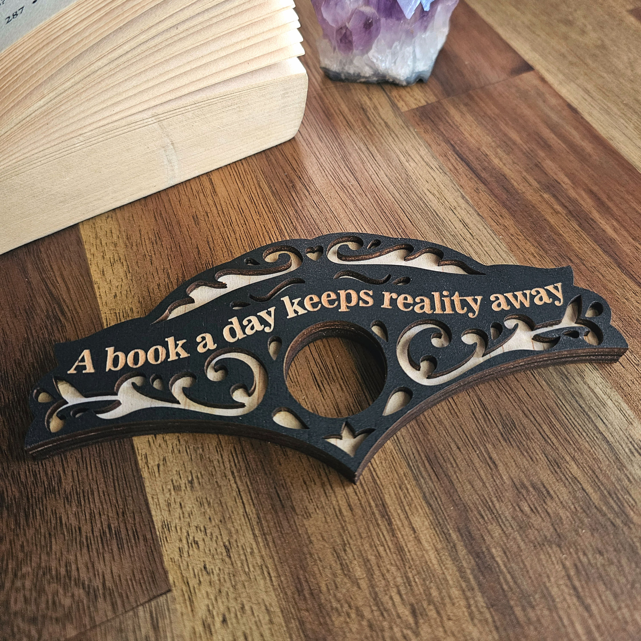 Whimsical Wooden Page Holder