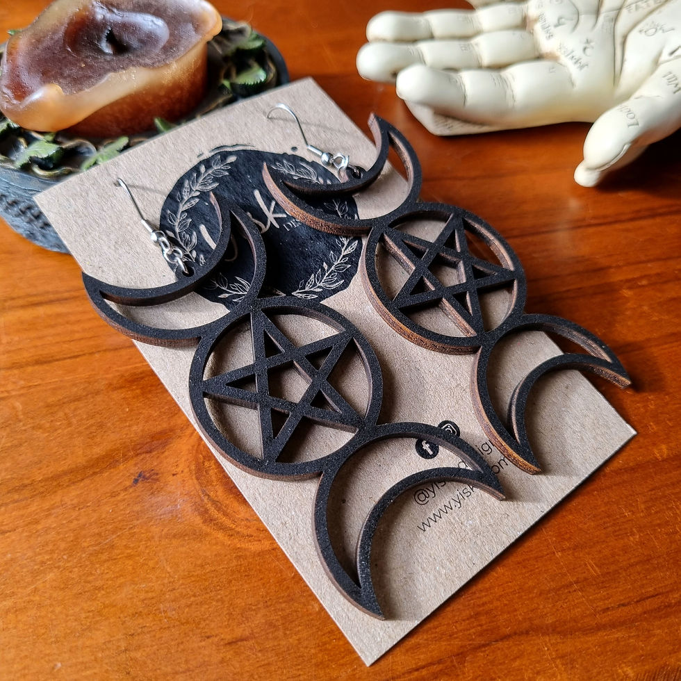 Thumbnail: Triple Goddess Earrings