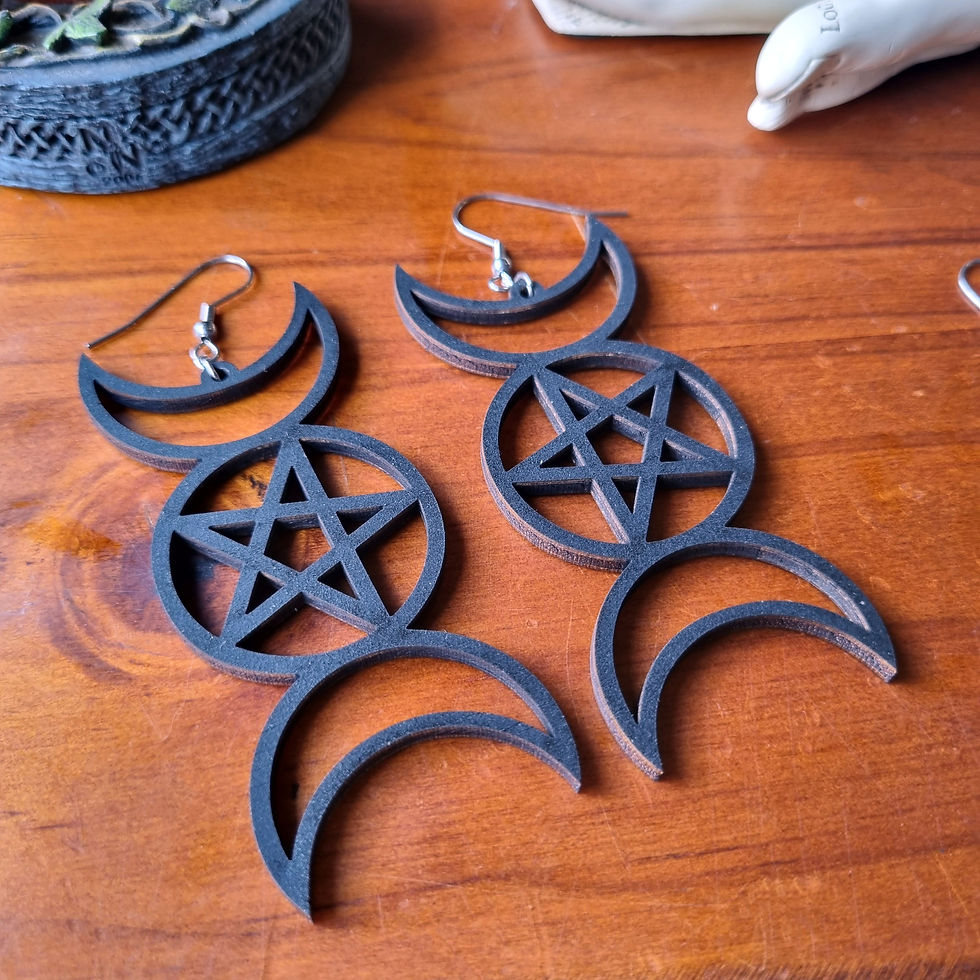 Thumbnail: Triple Goddess Earrings