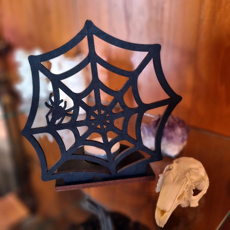 Thumbnail: Spider Web Tea Light Holder