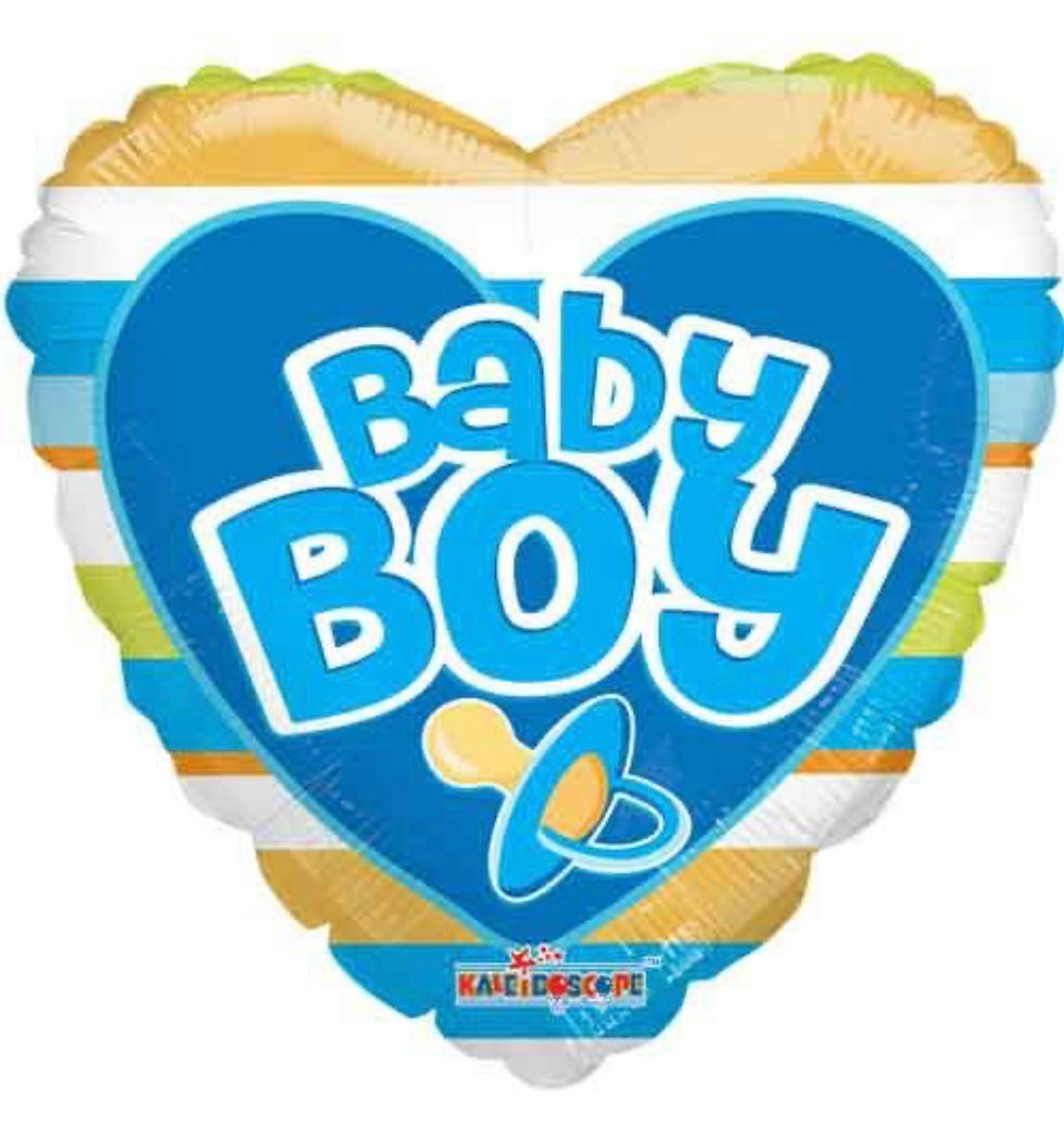 It’s a boy 18” helium balloon 