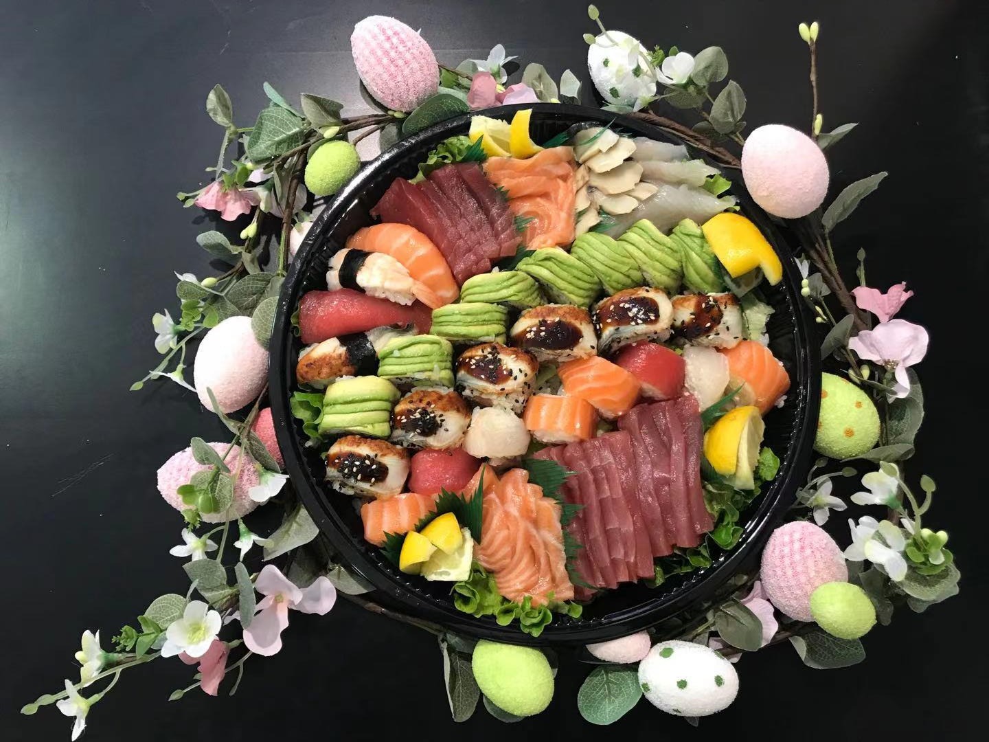 Arranged Food and Objects