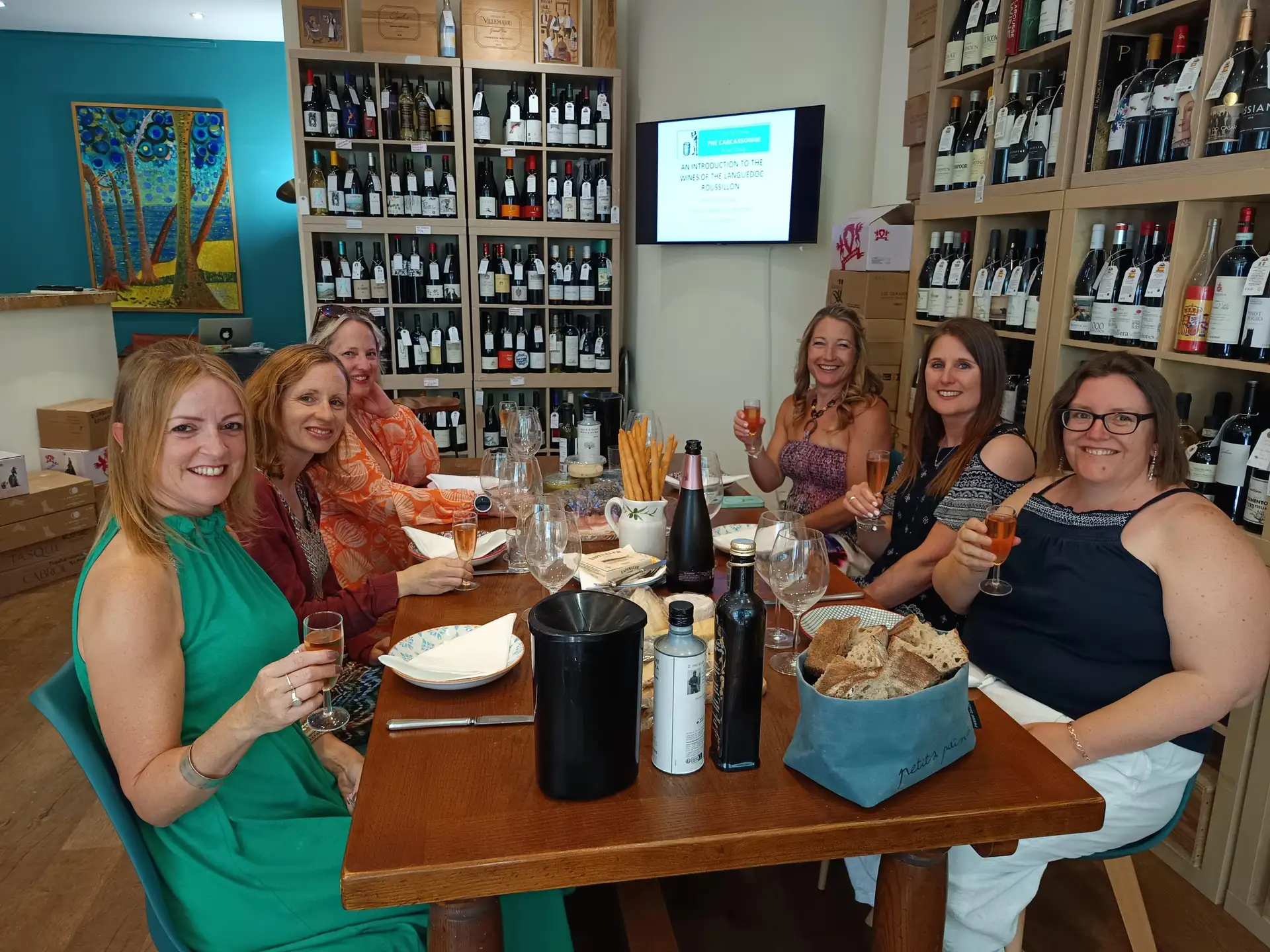 group wine tasting Languedoc