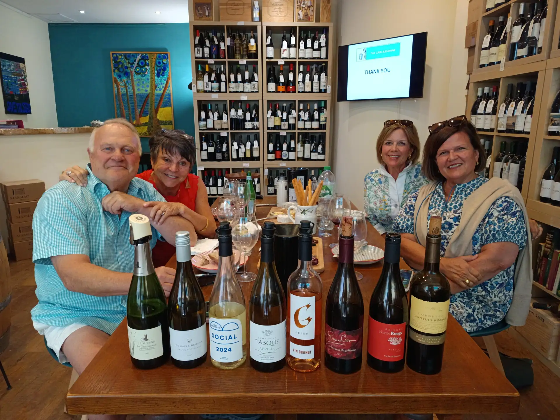 group wine tasting Languedoc