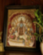 Vishnu Parama Padam Tanjore Painting