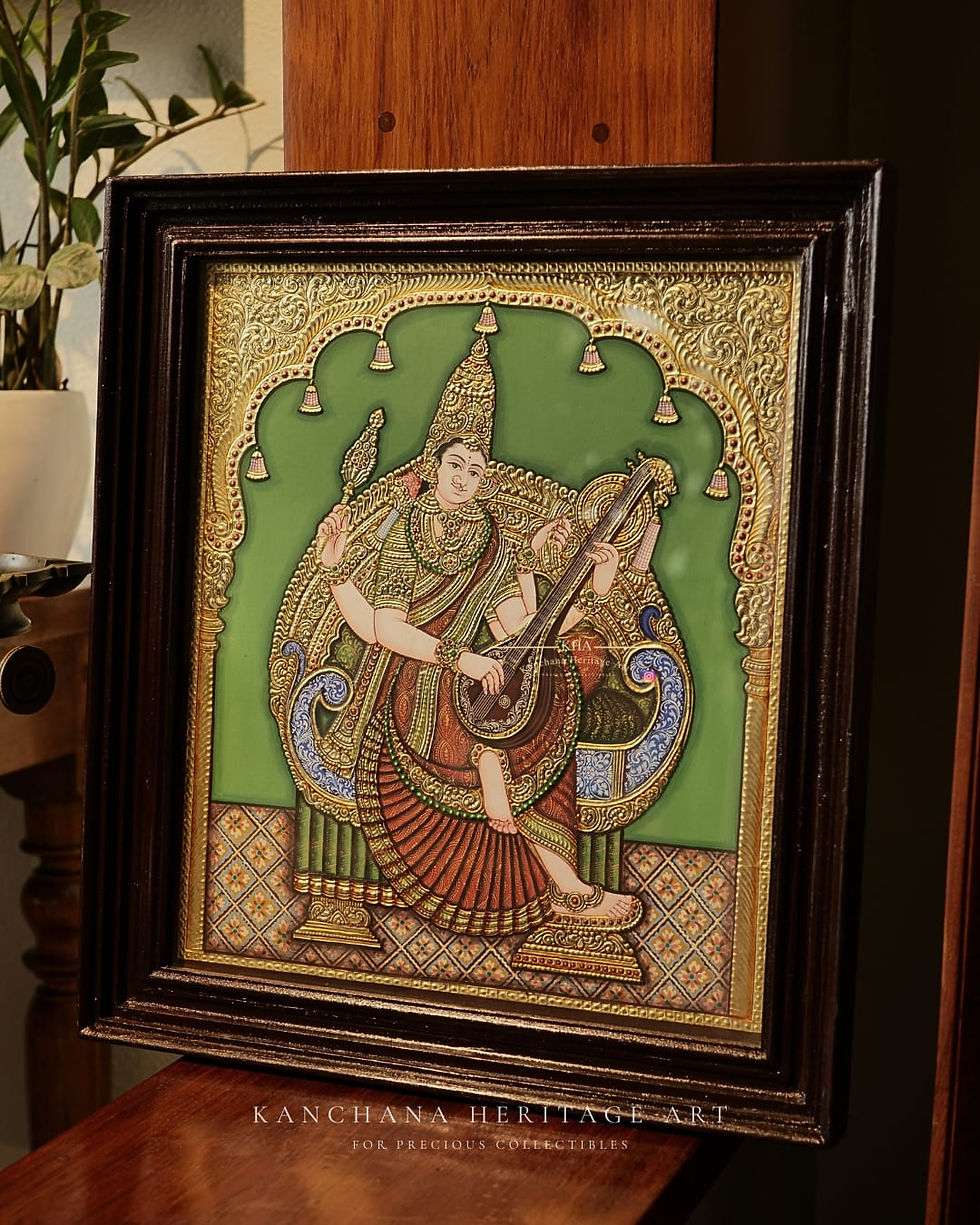 Saraswati Mysore Painting
