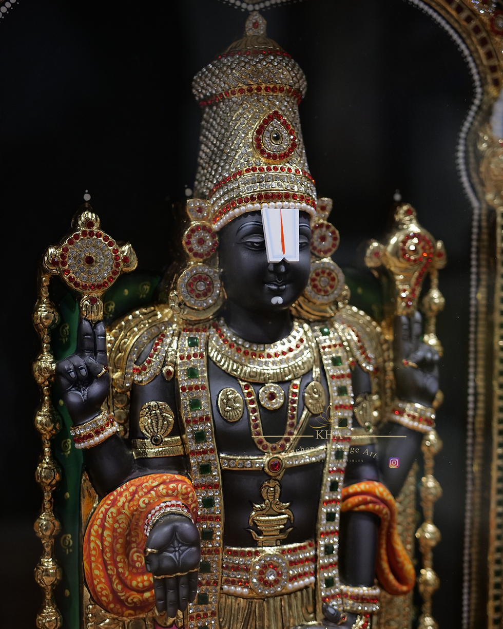 Thumbnail: Tirupati Balaji Tanjore Painting