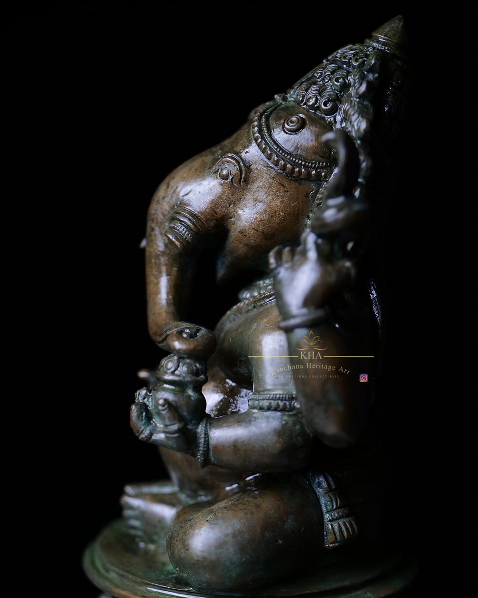 Thumbnail: Odisha Style Bronze Ganesha