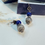 Miniature : Boucles d’oreilles création boutique en lapis-lazuli 