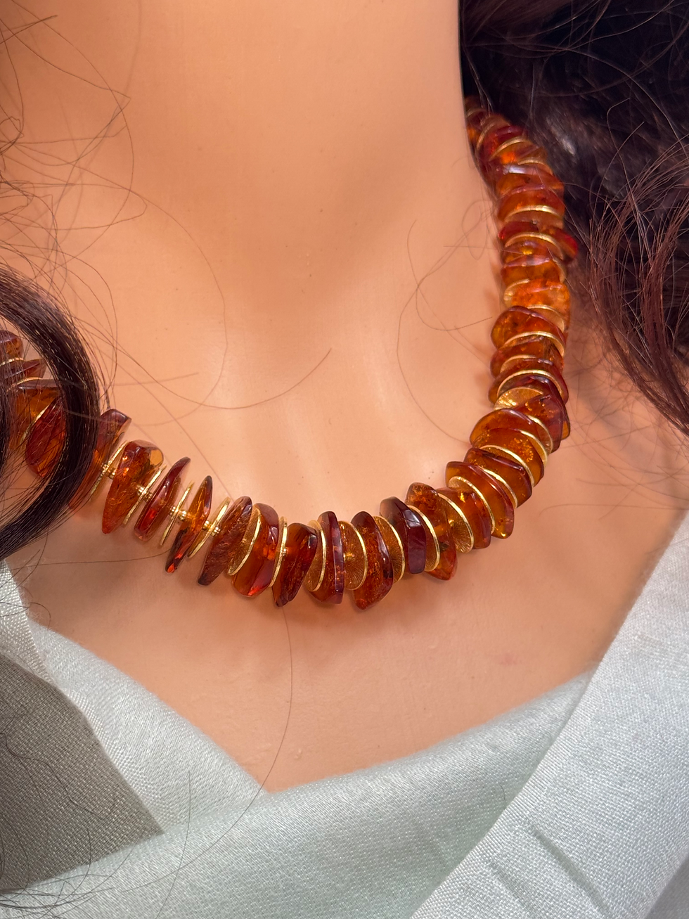 Miniature : Collier en ambre baltique 