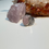 Miniature : Bague indienne en argent et quartz rose 