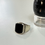 Miniature : Bague indienne en agate onyx