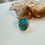 Miniature : Bague afghane en argent et turquoise 