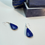 Miniature : Boucles d’oreilles afghane en argent et lapis-lazuli 