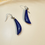 Miniature : Boucles d’oreilles afghans en lapis-lazuli 