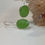 Miniature : Boucles d’oreilles en argent et calcite verte 