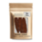 "Kraft zipli ambalajda vakumlu bitkisel adana kebap, Vegan Kasap markası, GDO'suz ve yüksek proteinli vegan ürün."