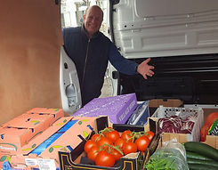 Nel with fruit and veg deliveries in van