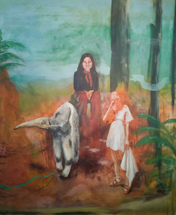 "Anteater (Die Lebensstufen)", Acryl auf Leinwand