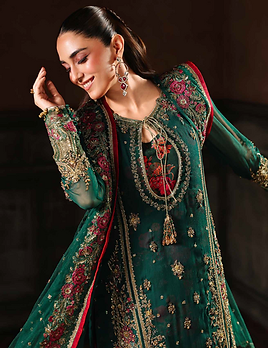 green emerald velvet dress Charizma CMA-3-052 Online Shopping – Original Brand main image 1