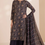 Thumbnail: ZEDZEE CLOTHING LAWN STUDIO ZELLBURY COTTON 3PC UNSTICHED PRINTED LAWN DRESS MATERIAL BLACK COLOUR
