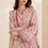 Thumbnail: ZEDZEE CLOTHING LAWN STUDIO ZELLBURY COTTON 3PC UNSTICHED PRINTED LAWN DRESS MATERIAL PINK COLOUR