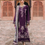 Thumbnail: NUREH MAYA LENIN NW-104 UNSTICHED LAWN DRESS MATERIAL PURPLE