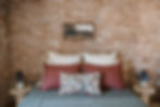 Layered pillows in historic Cincinnati cottage.