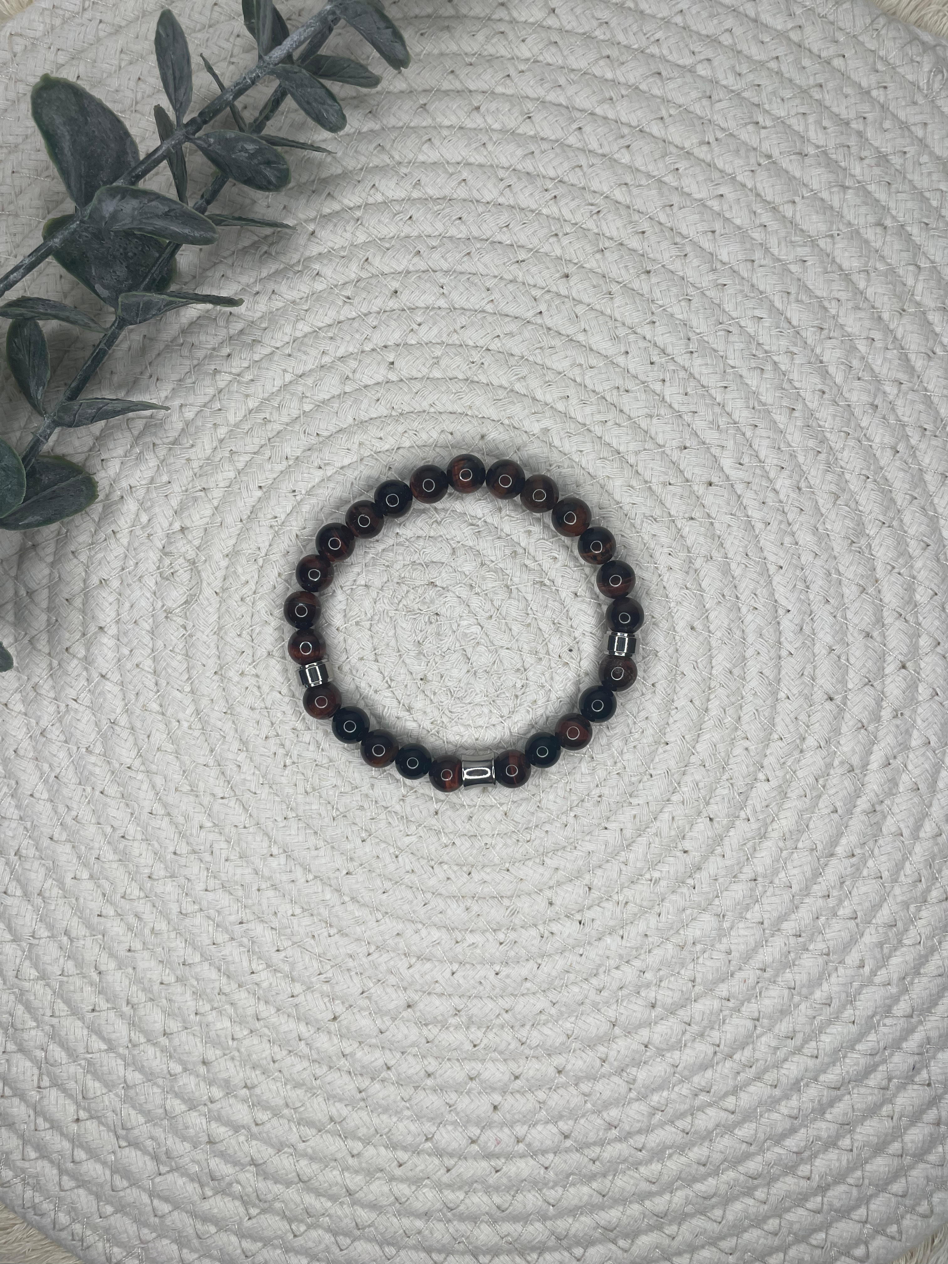 Kahel Bracelet homme Onyx et oeil de taureau