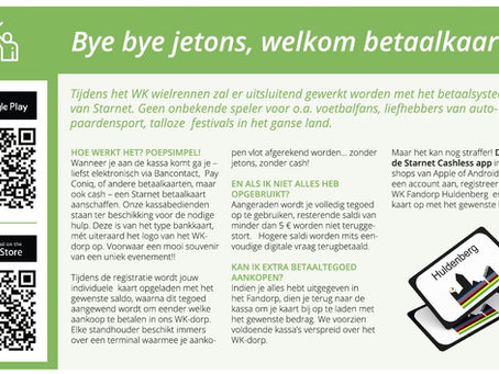 Bye bye jetons, welkom betaalkaart