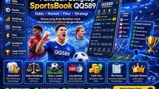 Panduan SportsBook QQ589 yang menghubungkan pembahasan format odds, jenis market pertandingan, handicap, total gol, Live Betting, Cash Out, Mix Parlay, hingga Outright Winner dalam satu halaman referensi.