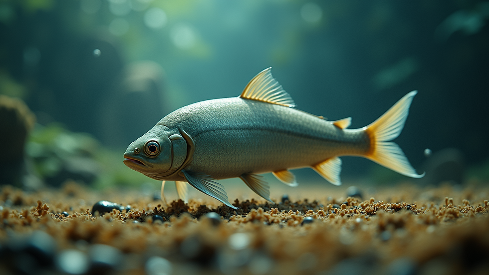Tampilan layar permainan tembak ikan dengan berbagai jenis ikan dan skor pemain