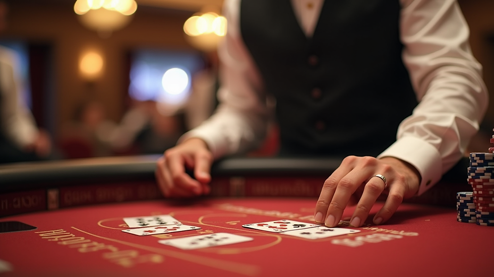 Tampilan antarmuka live casino dengan dealer profesional