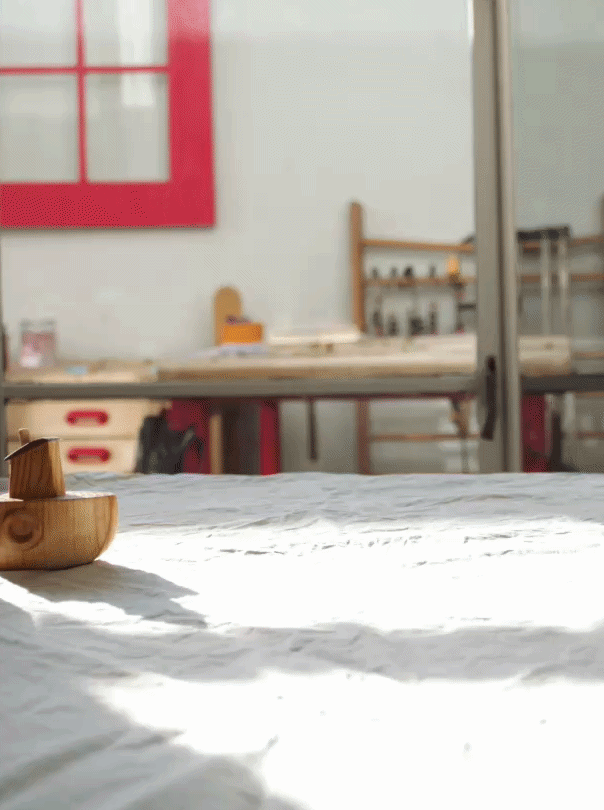 Baby boats made from pine and cedar