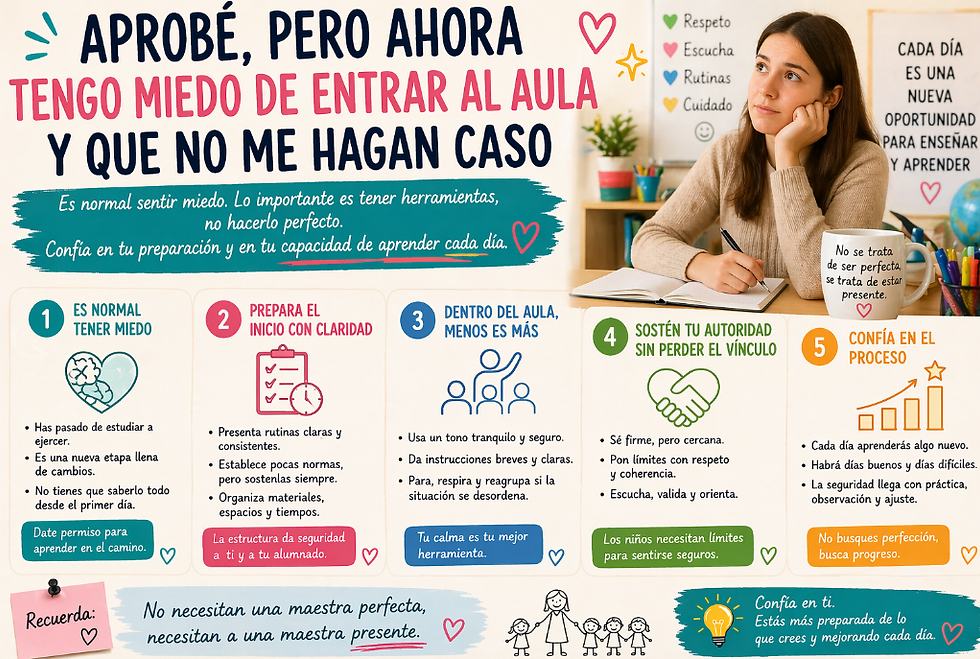 Obtuve mi la plaza en las Oposiciones docentes y ahora tengo miedo a que no te hagan caso en el aula