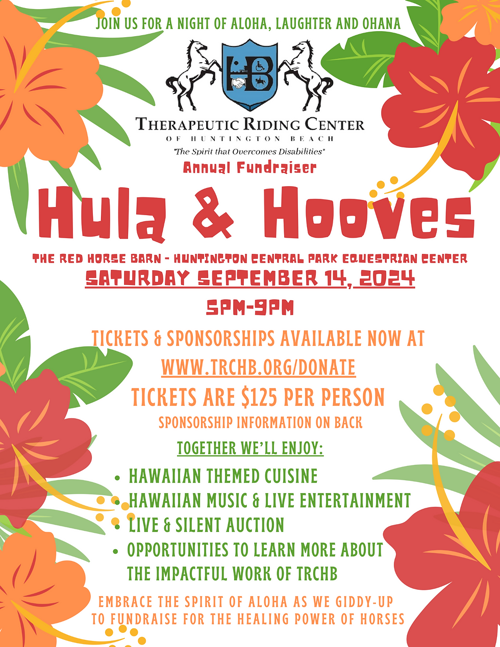 Therapeutic Riding Center's Hula & Hooves Annual Gala