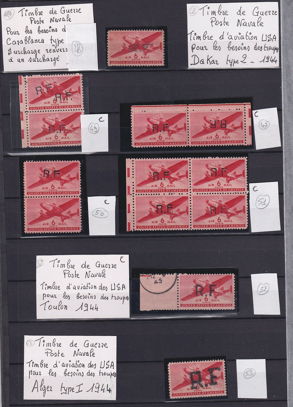 Miniature : Lot 1615 - PA Militaire 6c rouge surchargé COMPLET (sauf 2) neufs ** - Signés