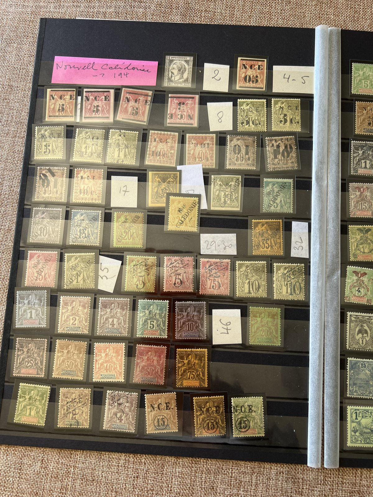 Lot 1546 - (Colonies) NOUVELLE-CALÉDONIE depuis 1859 dt variétés, bonnes valeurs