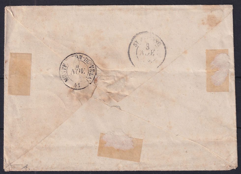 Miniature : Lot 1765 - n°5 Cérès 40c orange x2 obl. pc 467BOURG ARGENTAL 1 TB - Signé