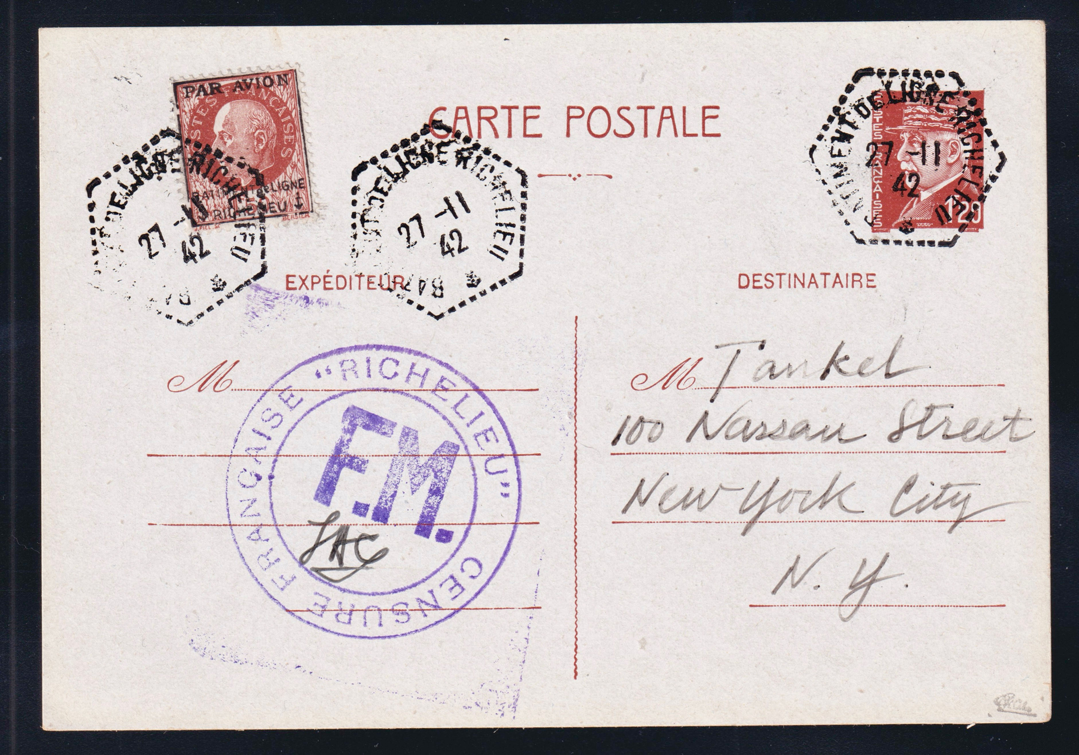 Lot 1637 - PA militaire n°1 s/ carte postale avec entier RARE TB - Signée Calves