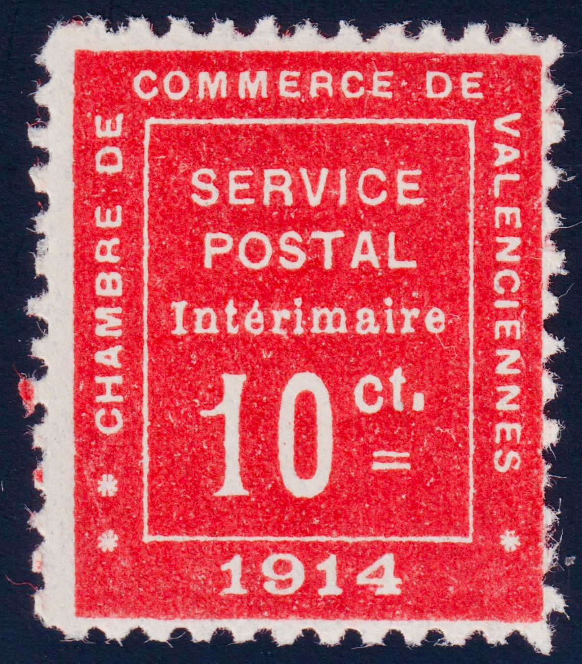Lot 1980 - Timbre de Guerre n°1 10c Valenciennes neuf** TB- Signé Scheller