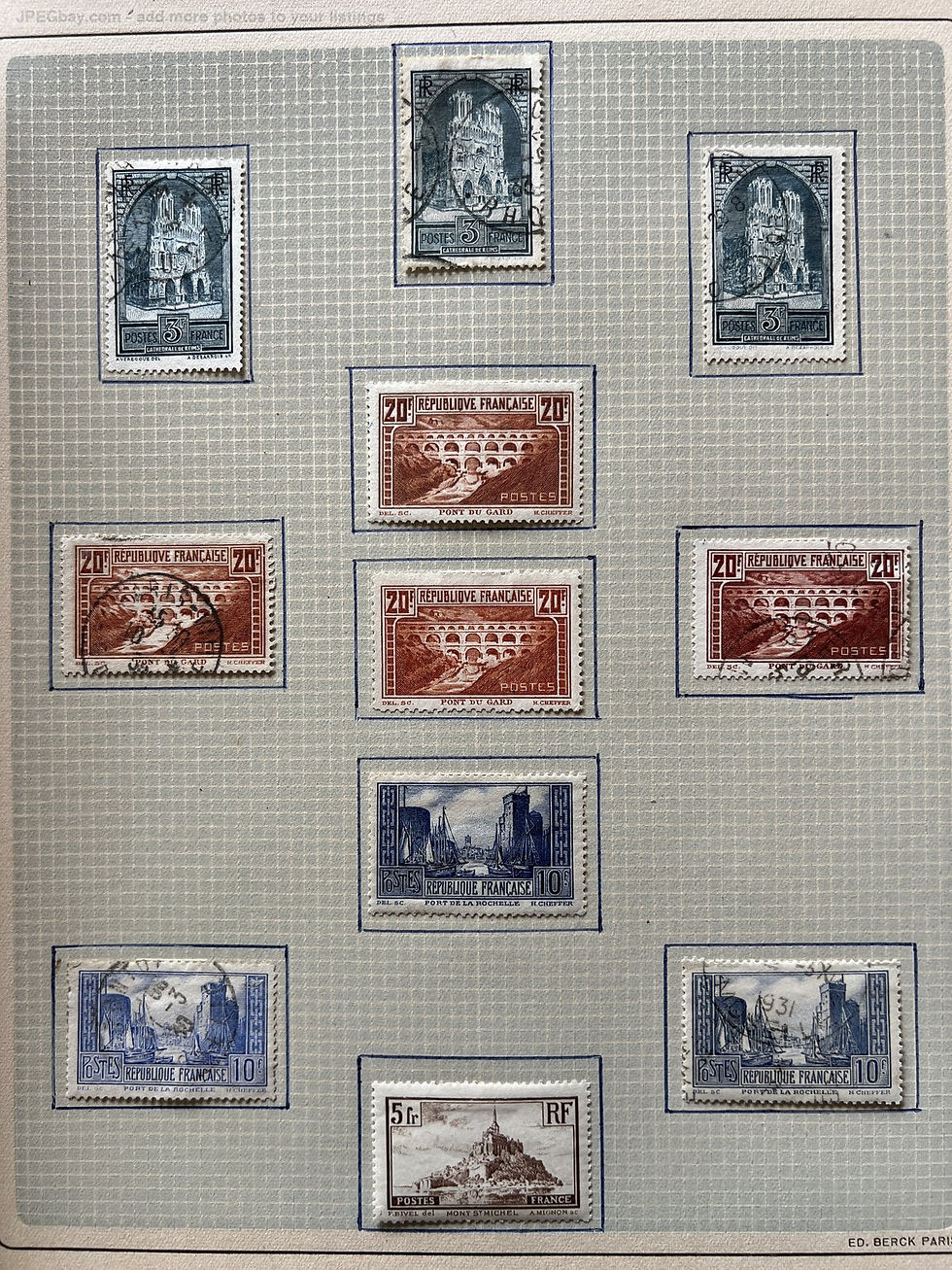 Thumbnail: Lot 1538 - Collection France 3 albums depuis 1849 dt n°18,62,148à155,PA14,15+++